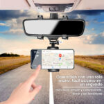 Soporte Universal Celular Auto Espejo Retrovisor Holder