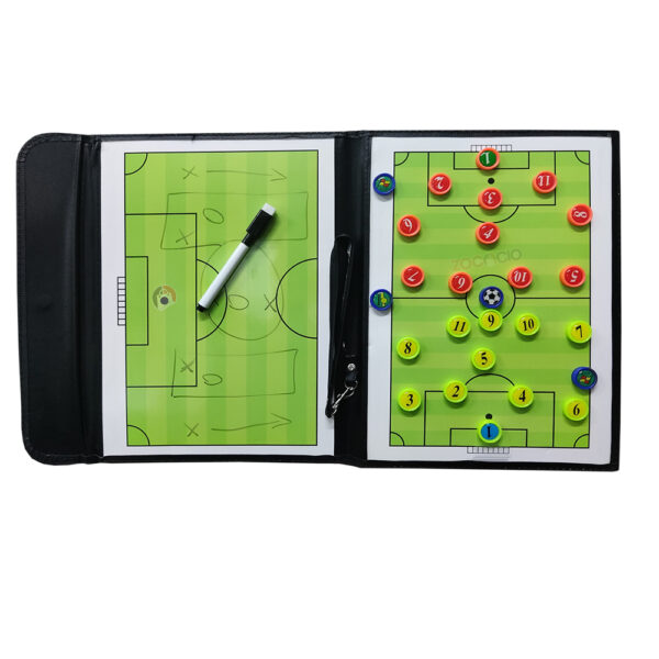 Tablero Táctico De Futbol En Carpeta Entrenamiento Futbol