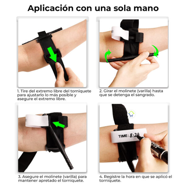 Torniquete Médico De Emergencia Una Sola Mano