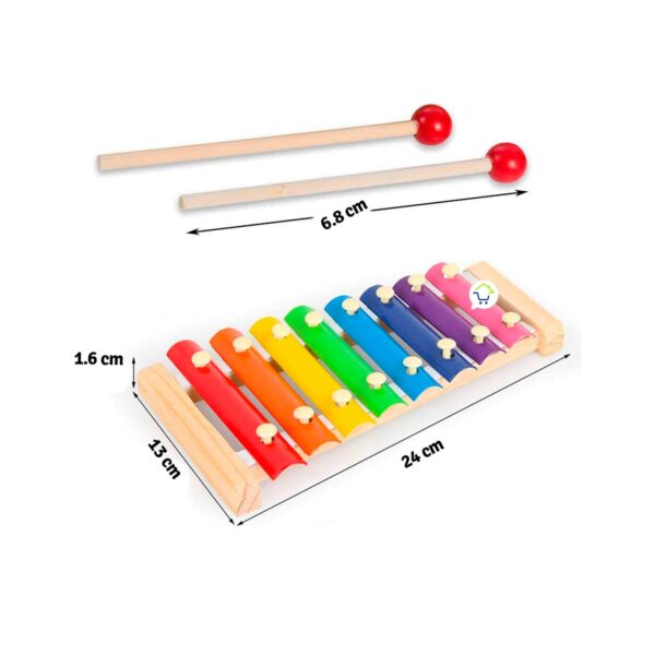 Xilófono Infantil 6 Tonos Marimba Musical Niños