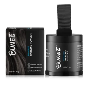Set x2 Bunee Polvo Relleno Capilar 10g para Línea Cabello Barba Cejas - Disimula entradas y define tu contorno facial