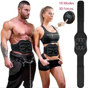Cinturón EMS para abdomen con 10 modos y 30 fuerzas, para hombres y mujeres.