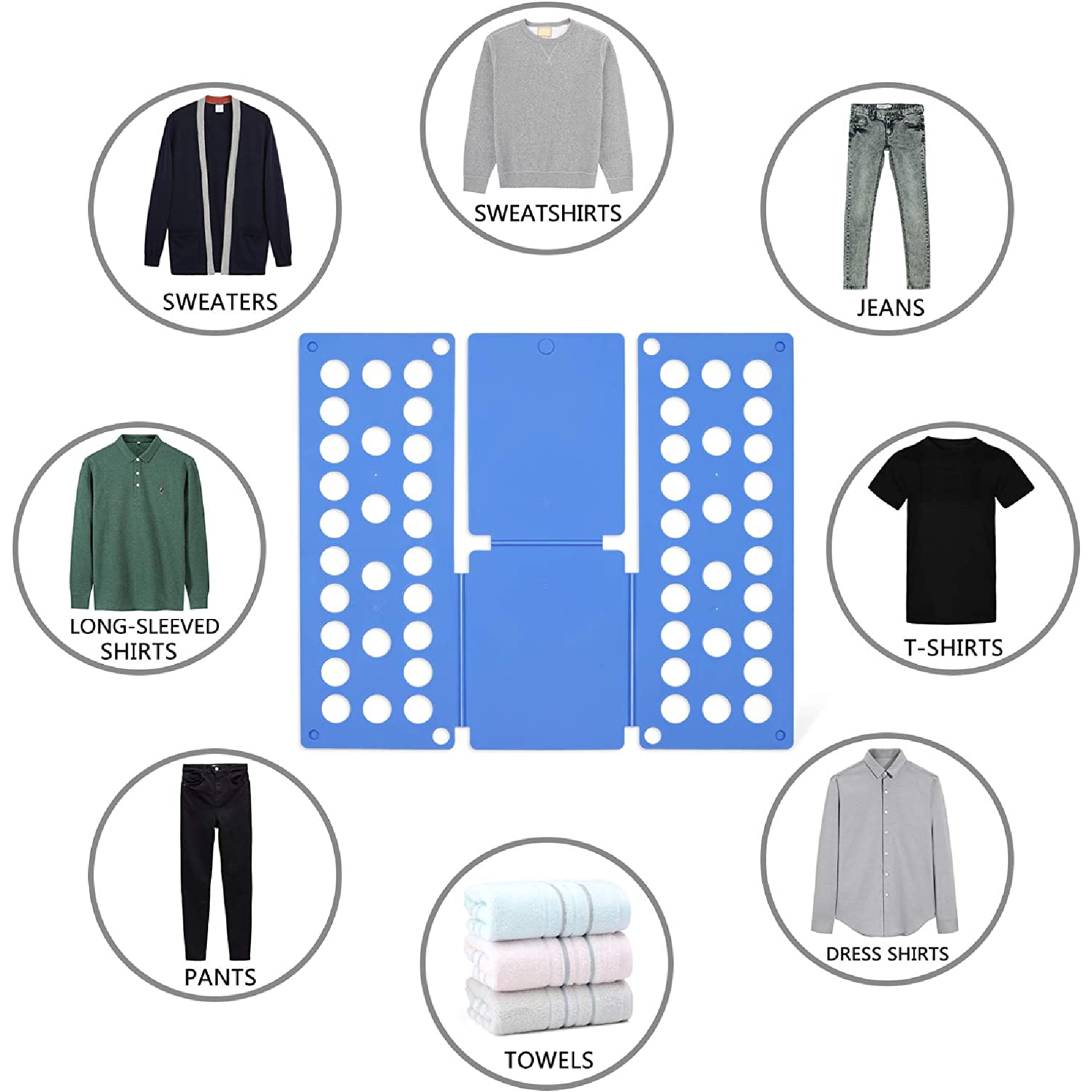 Tabla Plegadora Ropa Grande para Camisas y Pantalones - Organiza tu armario sin esfuerzo - Imagen 2