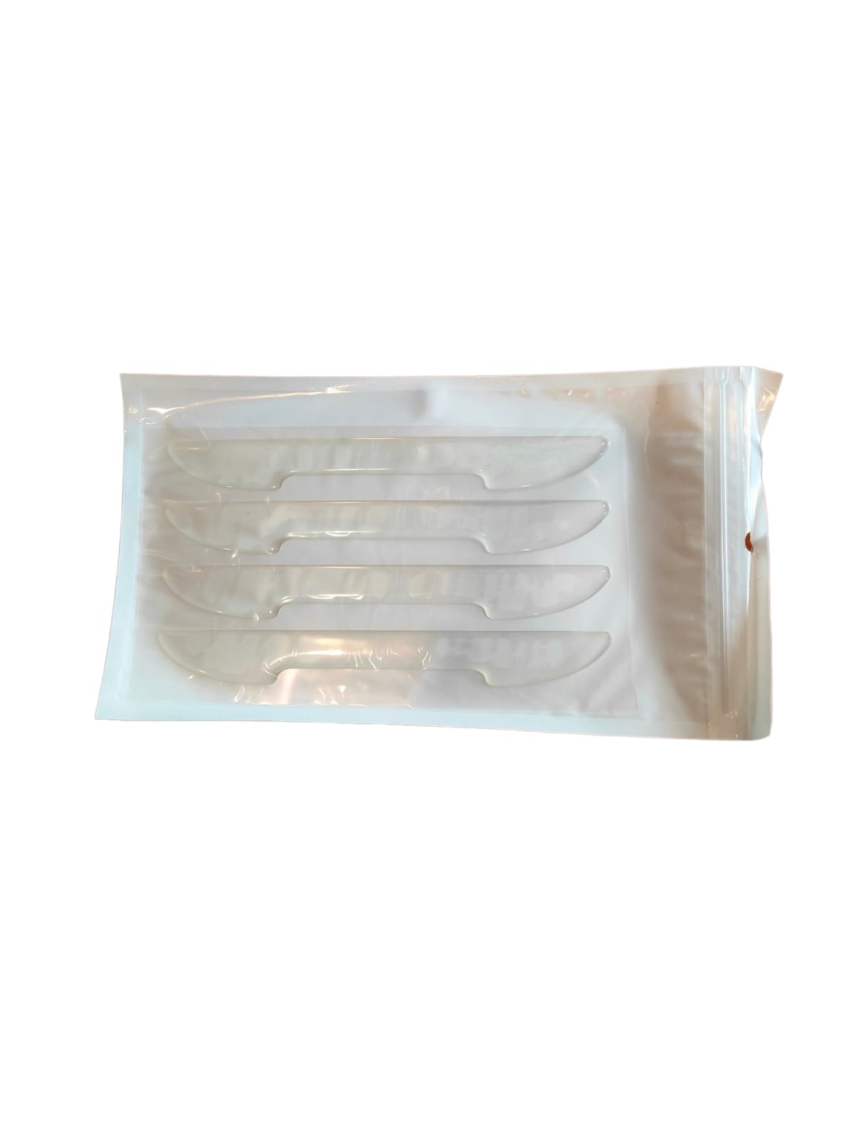 Set x3 protectores transparentes para manijas y bordes de puertas de vehículo, protegen pintura.