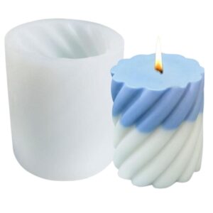 Molde Silicona Espiral para Velas Artesanales - Crea Decoraciones Únicas y Elegantes
