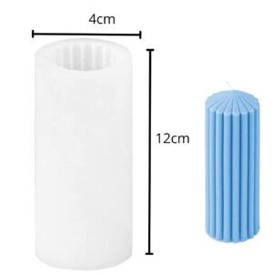 Molde de Silicona para Velas con Diseño Acanalado - Crea Velas Decorativas Únicas Fácilmente