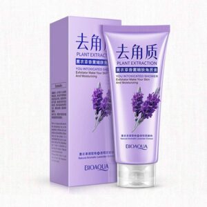 Exfoliante corporal BIOAQUA lavanda, renueva y suaviza piel. Presentación tubo 150g.