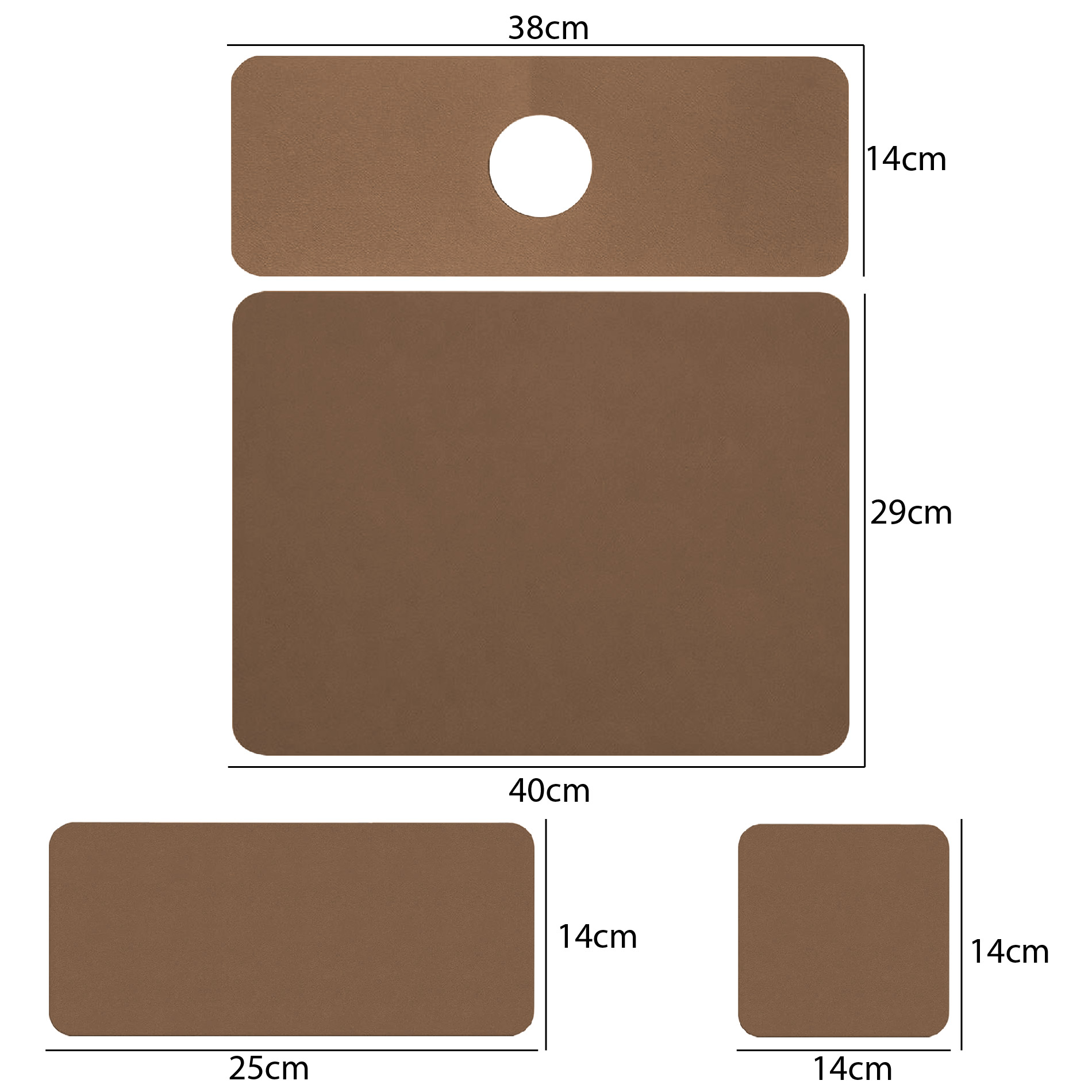 Set x4 Tapetes Alfombrillas Absorbentes para Cocina - Mantén tus encimeras secas y organizadas - Imagen 5