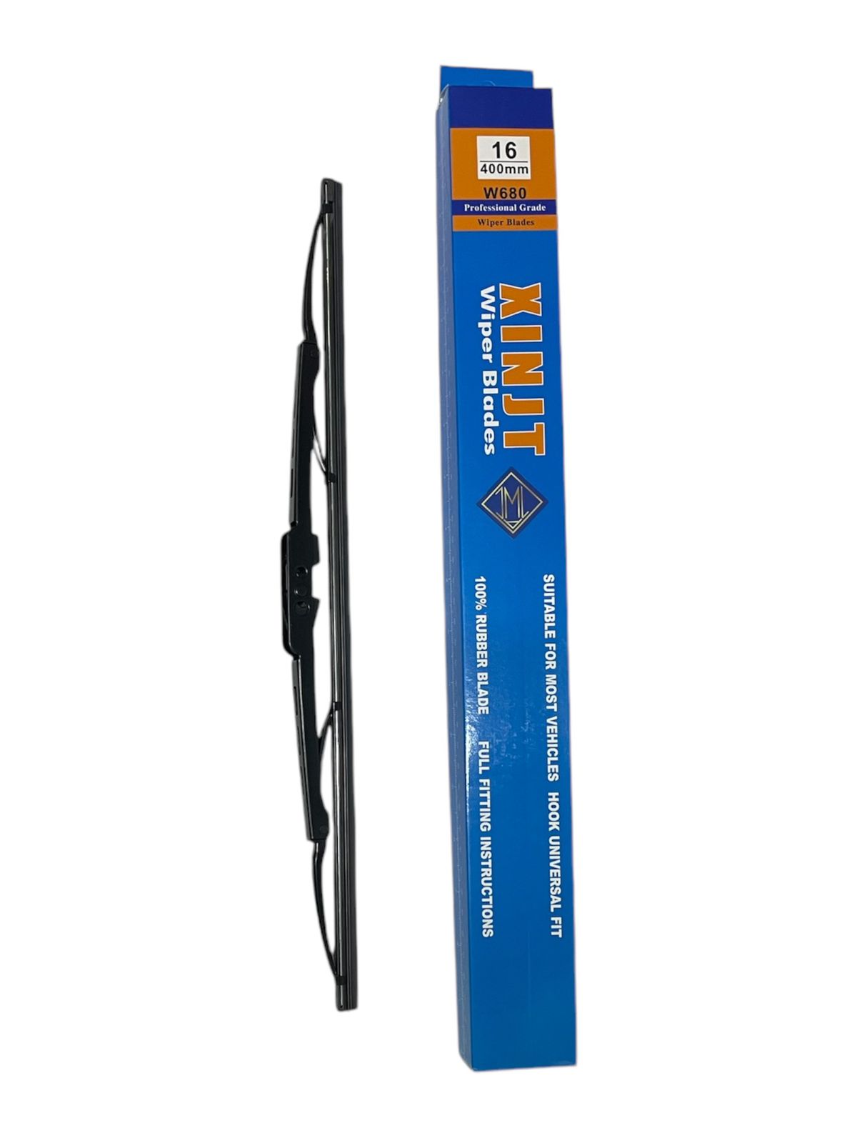 Plumilla limpiaparabrisas XINJT 400mm W680 profesional, 100% caucho, ajuste universal.