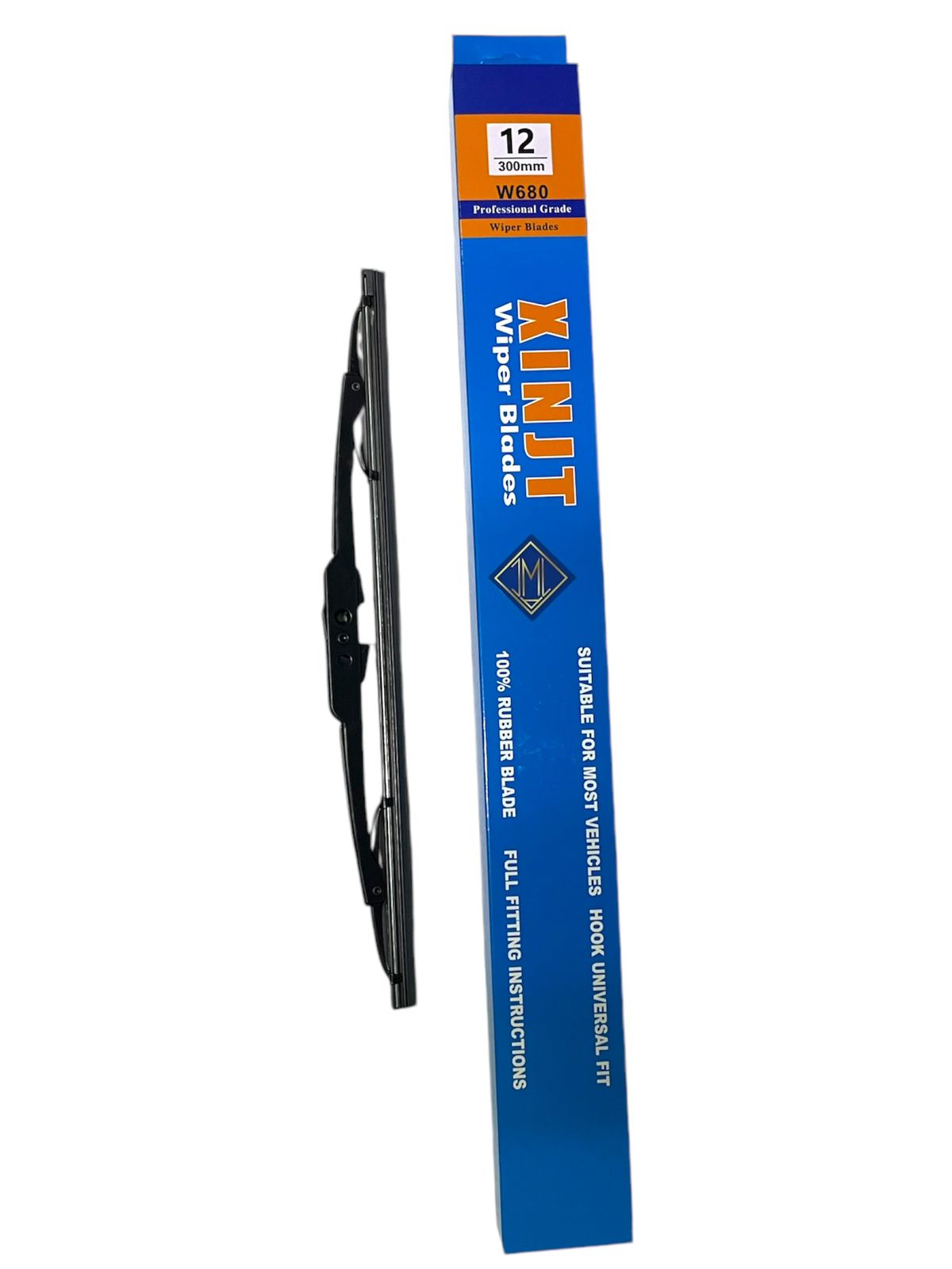 Plumilla limpiaparabrisas XINJT 300mm, goma 100% profesional, gancho universal.