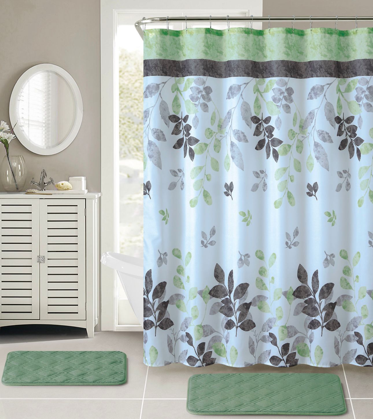Cortina de Baño Decorativa con Diseños Modernos - Transforma tu espacio y evita salpicaduras - Imagen 6