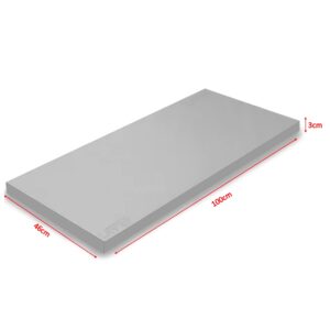 Colchoneta de ejercicio Lavef gris 100x46x3cm, alta densidad, anti-fluido.