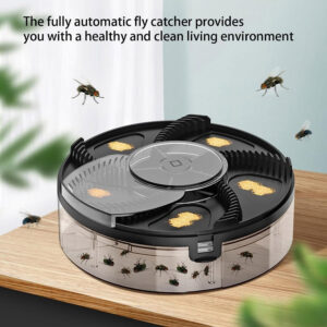 Atrapa Moscas y Cucarachas Eléctrico Giratorio USB - Elimina insectos sin ruido y disfruta un hogar limpio