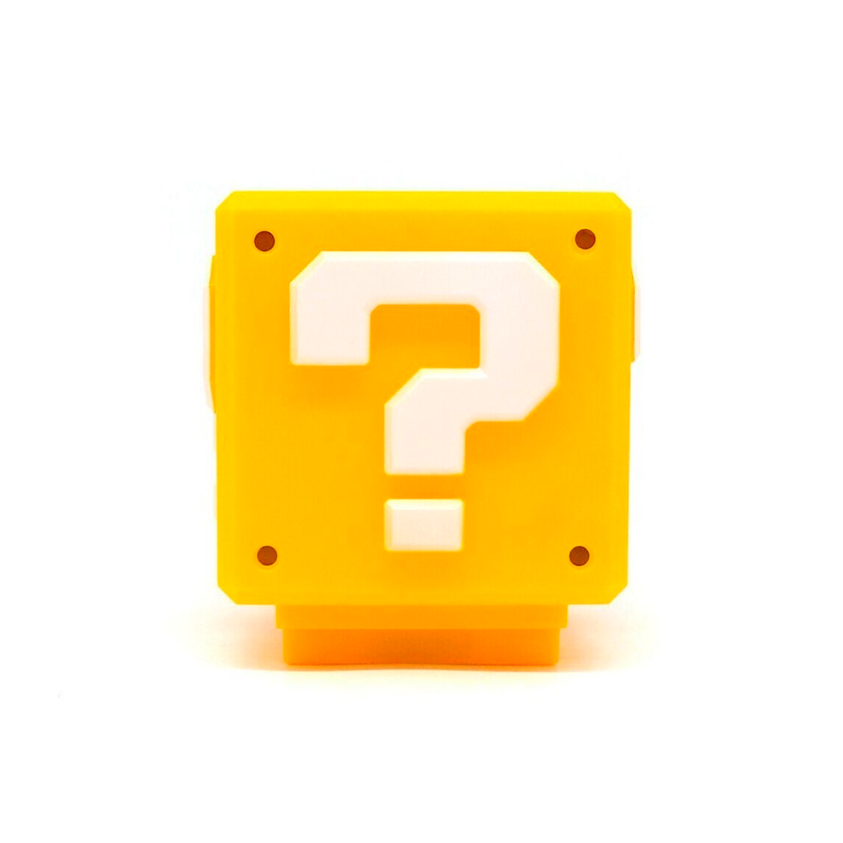 Lámpara LED USB de bloque amarillo con signo de interrogación blanco, de Super Mario.