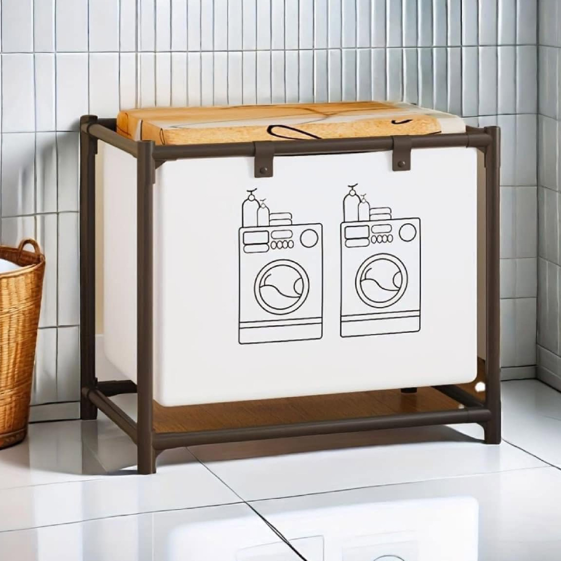 Cesto Ropa Sucia Gran Capacidad Plegable - Mantiene tu hogar ordenado y optimiza el espacio - Imagen 4