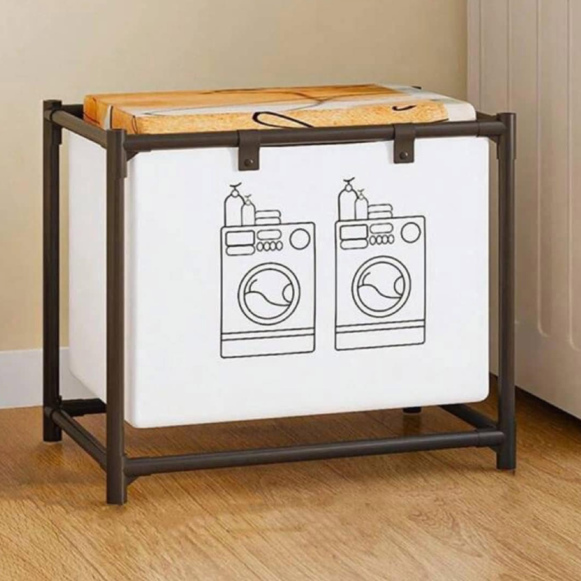 Cesto Ropa Sucia Gran Capacidad Plegable - Mantiene tu hogar ordenado y optimiza el espacio - Imagen 2