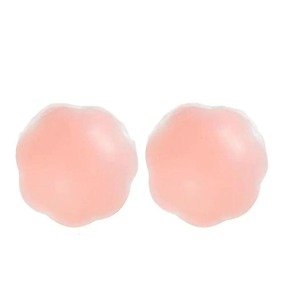 Set x2 cubre pezón flor silicona reutilizable color piel, para uso discreto y natural.
