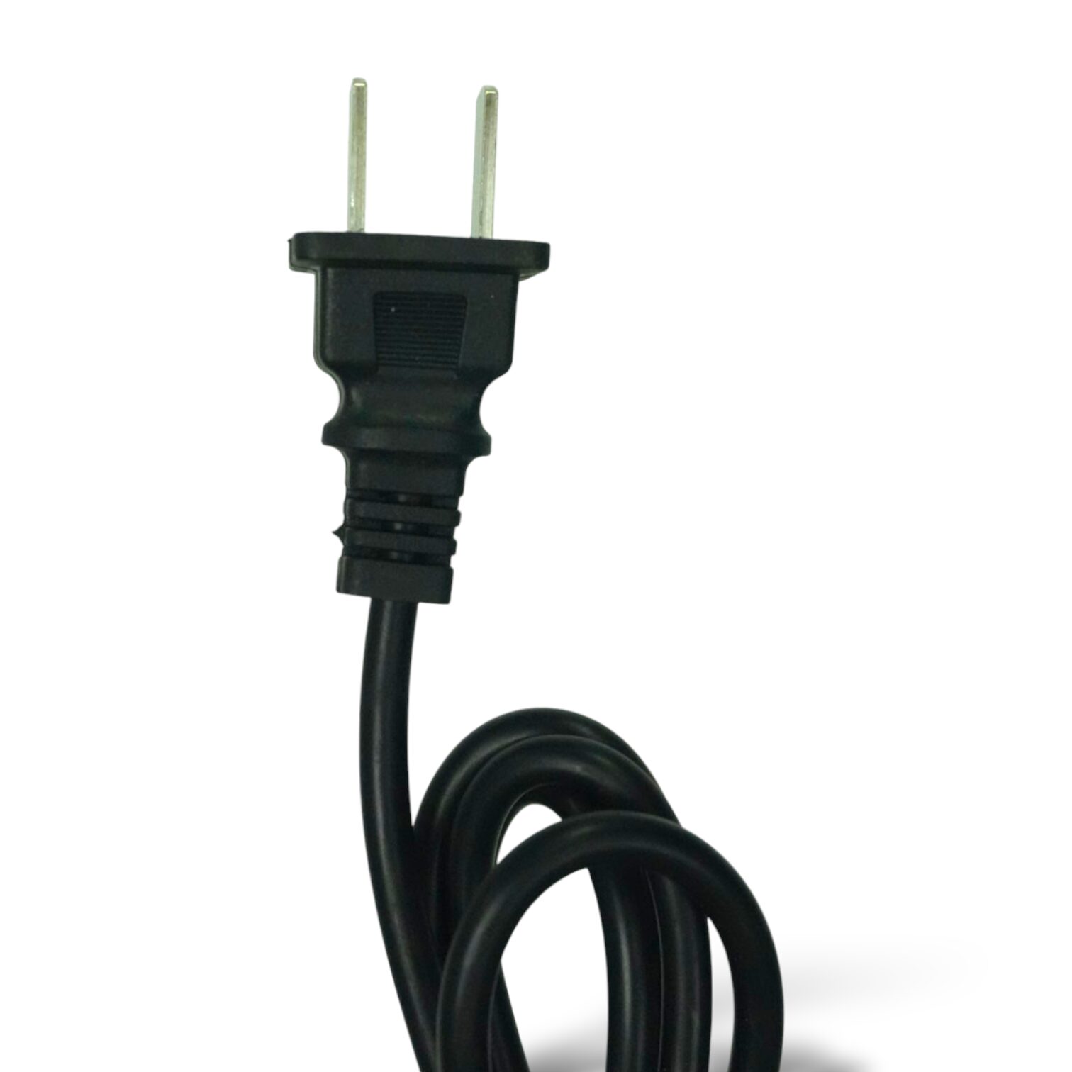 Cable negro con enchufe plano de dos puntas para plancha alisadora Remington Keratin 3D Pro.