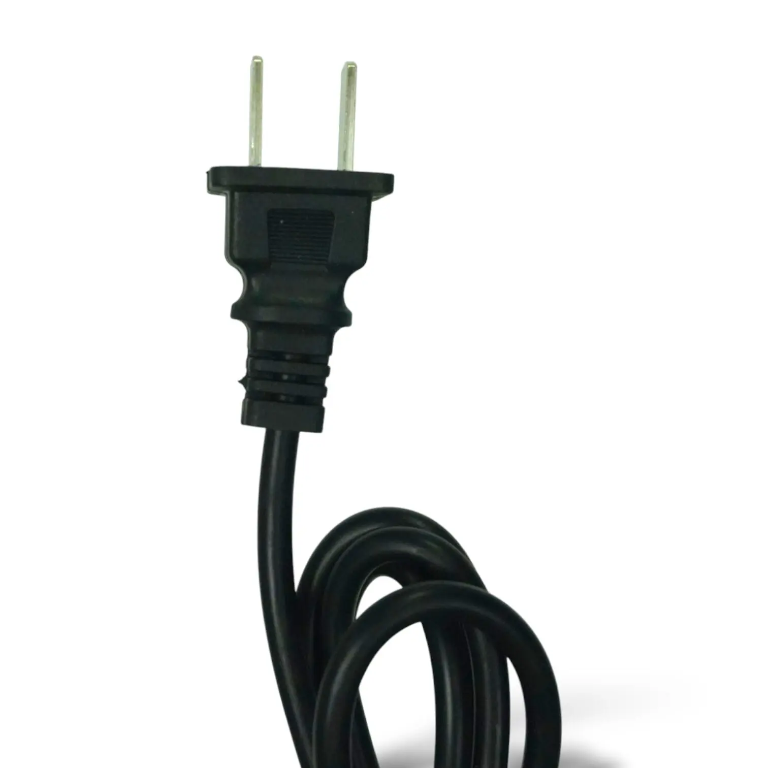 Cable negro con enchufe plano de dos puntas para plancha alisadora Remington Keratin 3D Pro.