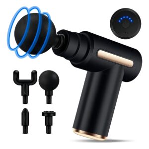 Pistola Masajeador Percusión Portátil USB con Carga Rápida - Alivia Tensión Espalda Cuello y Fatiga Muscular