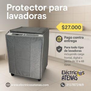 Forro Protector Impermeable para Lavadora Frontal - Mantiene tu electrodoméstico impecable y protegido