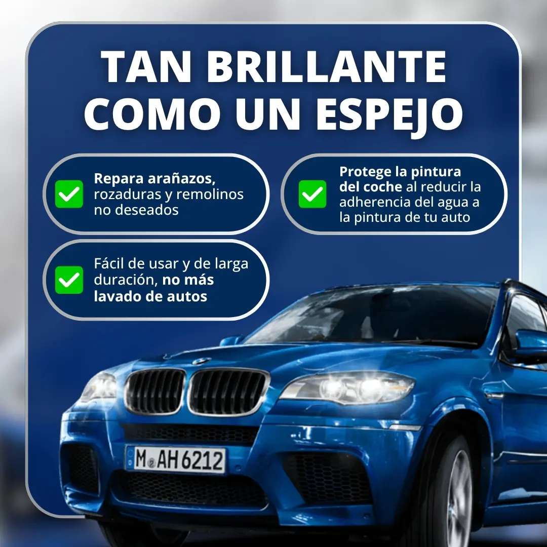 Sopami Spray Cerámico Protector: Abrillantador para autos que repara rayones y protege la pintura, facilitando su lavado.