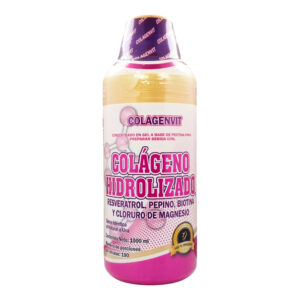 Botella de Colágeno Hidrolizado V001 Coctel Juventud, 1000 ml, sabor uva.