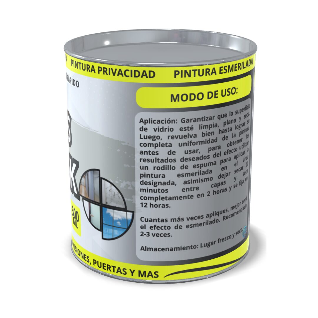 Pintura Glass Block Esmerilado Mate Impermeable - Protege y decora superficies de vidrio con privacidad - Imagen 3
