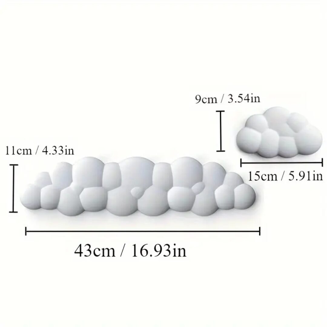 Reposamuñecas Ergonómicos de Espuma Viscoelástica - Alivia la presión y previene la fatiga - Imagen 4