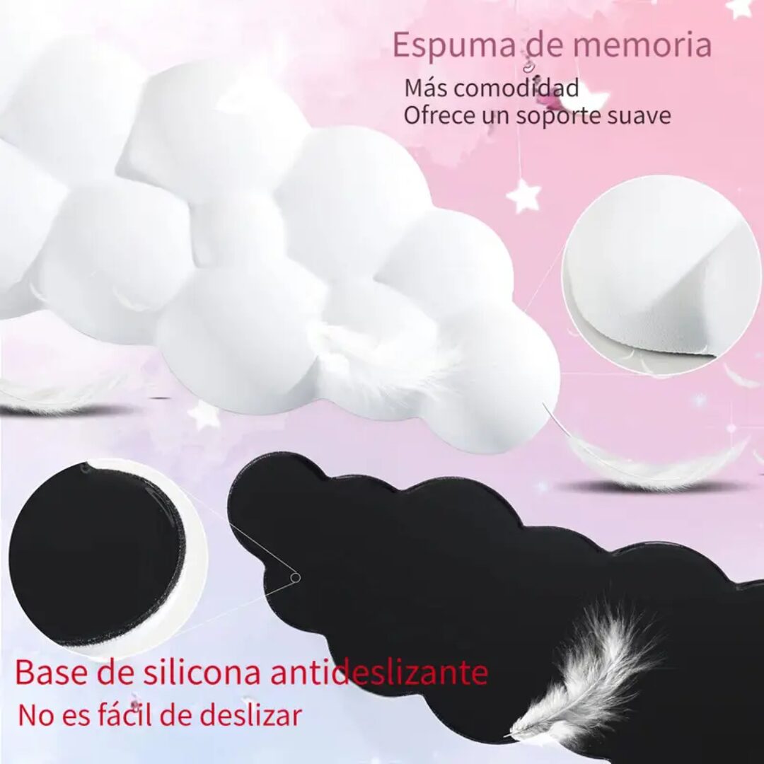 Reposamuñecas Ergonómicos de Espuma Viscoelástica - Alivia la presión y previene la fatiga