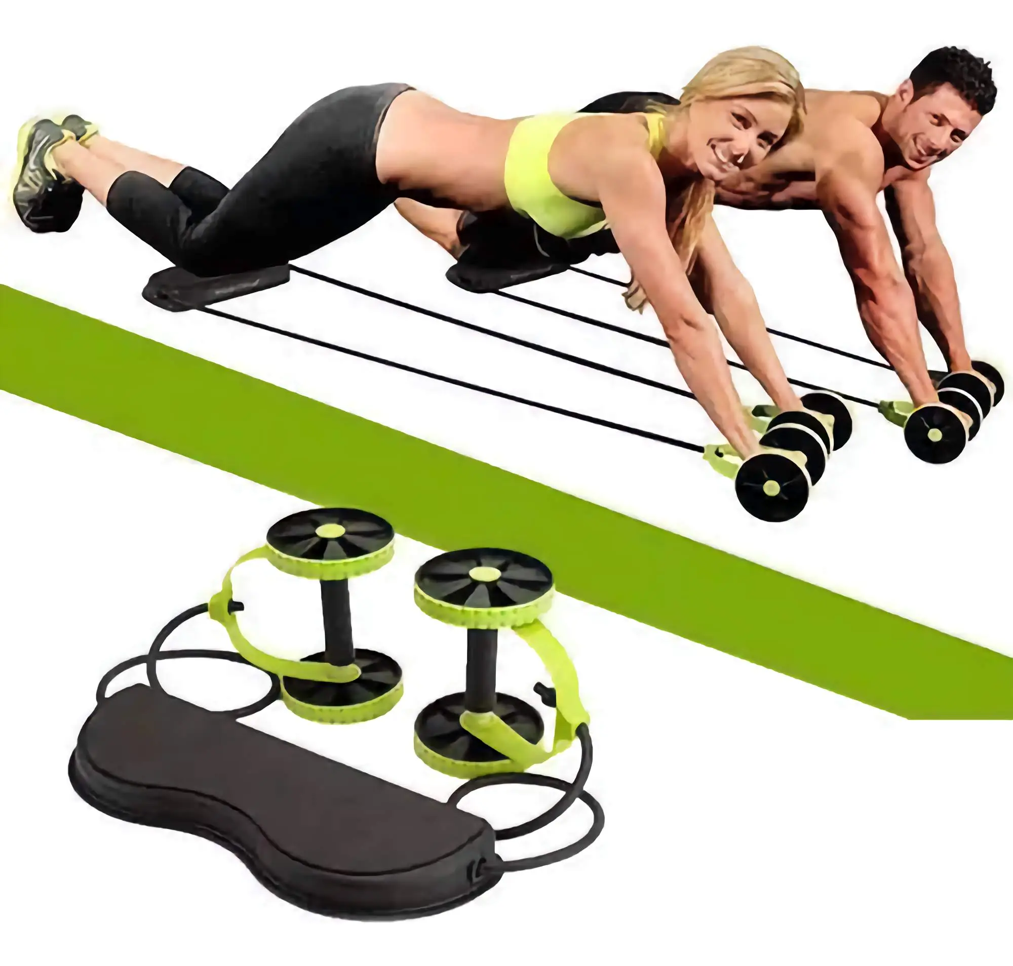 Rueda Abdominal Multifuncional Revoflex Xtreme - Fortalece tu core y estira tu cuerpo