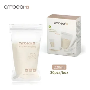 Bolsas para leche materna Cmbear 220ml, 30 unidades, sellado doble zip, BPA free.