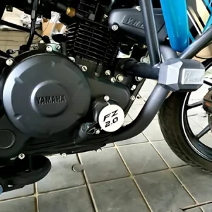 Filtros de aceite Yamaha FZ 2.0, parte inferior motor moto, color negro, dos unidades.