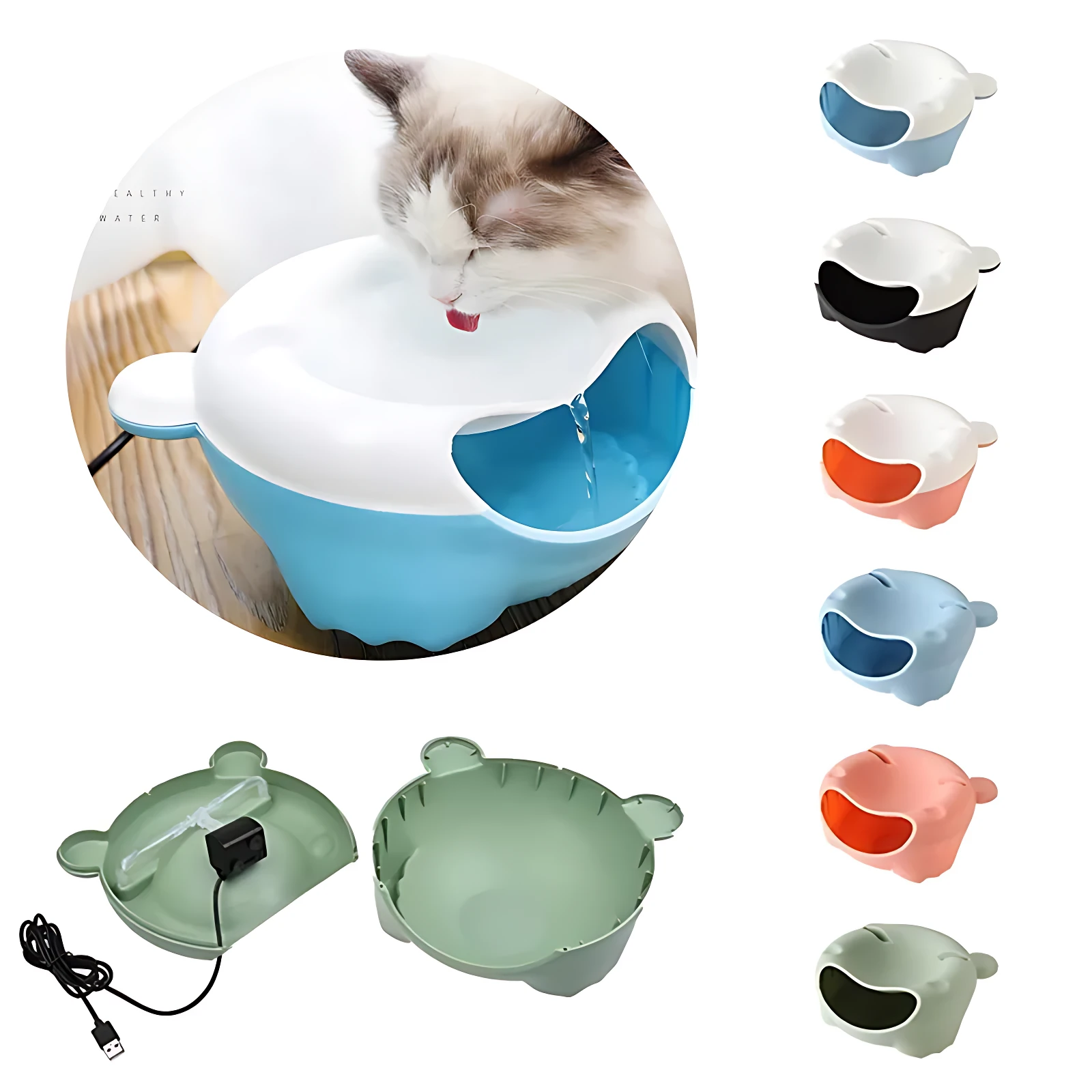 Fuente de Agua Automática para Mascotas - Mantiene a tu perro o gato hidratado y saludable