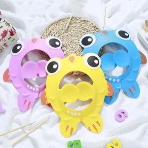 Set x2 Gorro de Baño para Bebés y Niños - Protege sus ojos y rostro del agua y champú