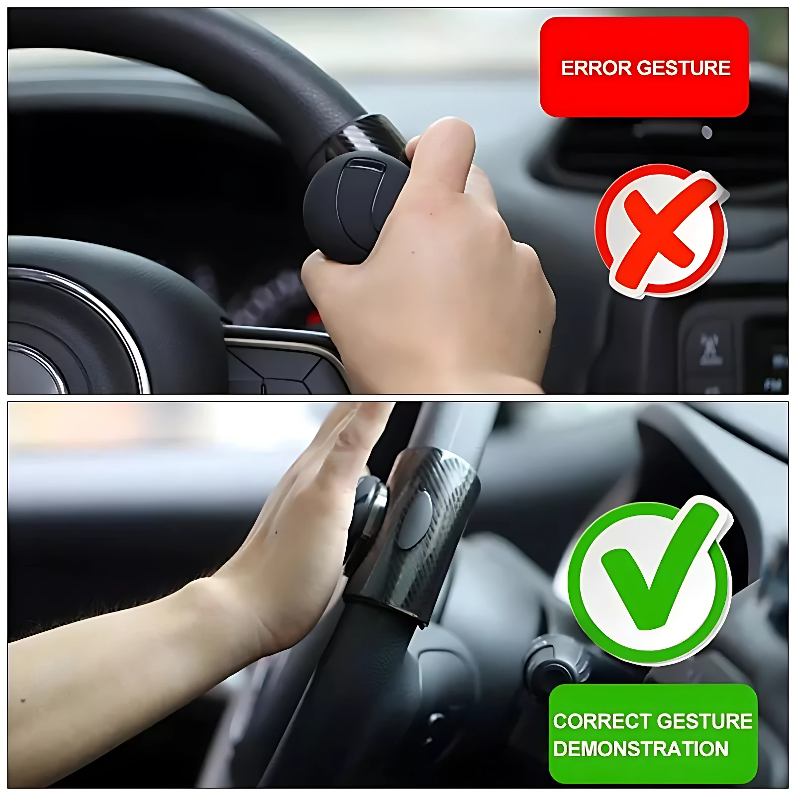 Mango Giratorio 360° para Volante de Auto - Facilita la conducción con una mano
