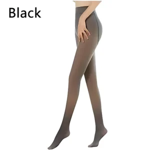 Medias térmicas translucidas negras, estilo terciopelo, que abrigan y estilizan.