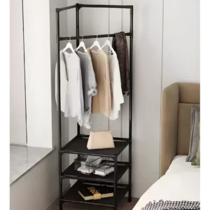 Perchero Esquinero Triangular con Estante - Organiza y ahorra espacio en tu hogar