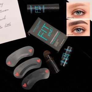 Set x2 Sello Para Cejas Fit Me con aplicador y molde para cejas, resultado natural.